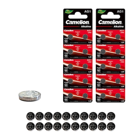 Camelion AG1 1.5V Alkaline Button Cell Battery 20PK AG1-BP10-2